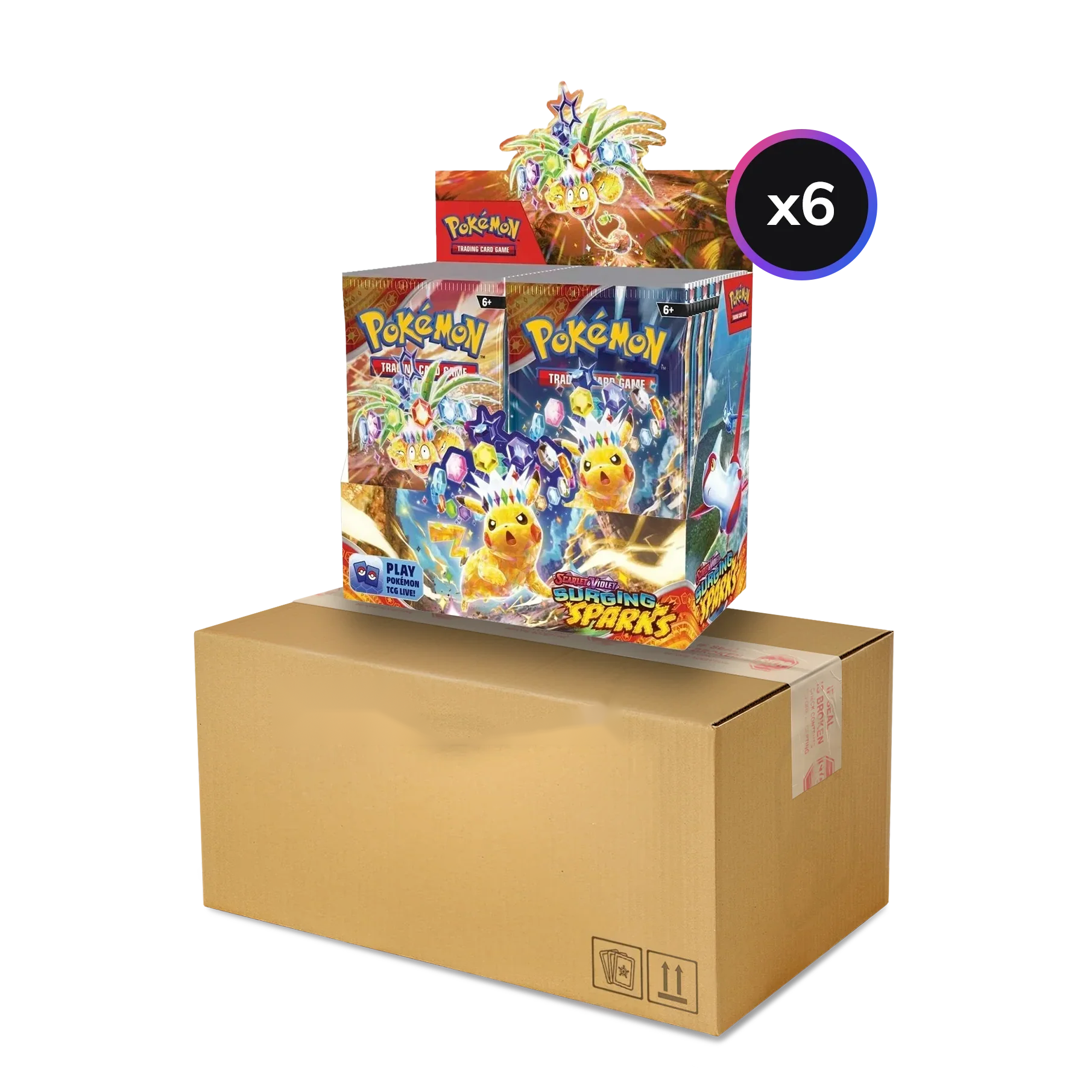 Pokemon TCG - Scarlet & Violet - Surging Sparks - Display Case (6x Booster Boxes)