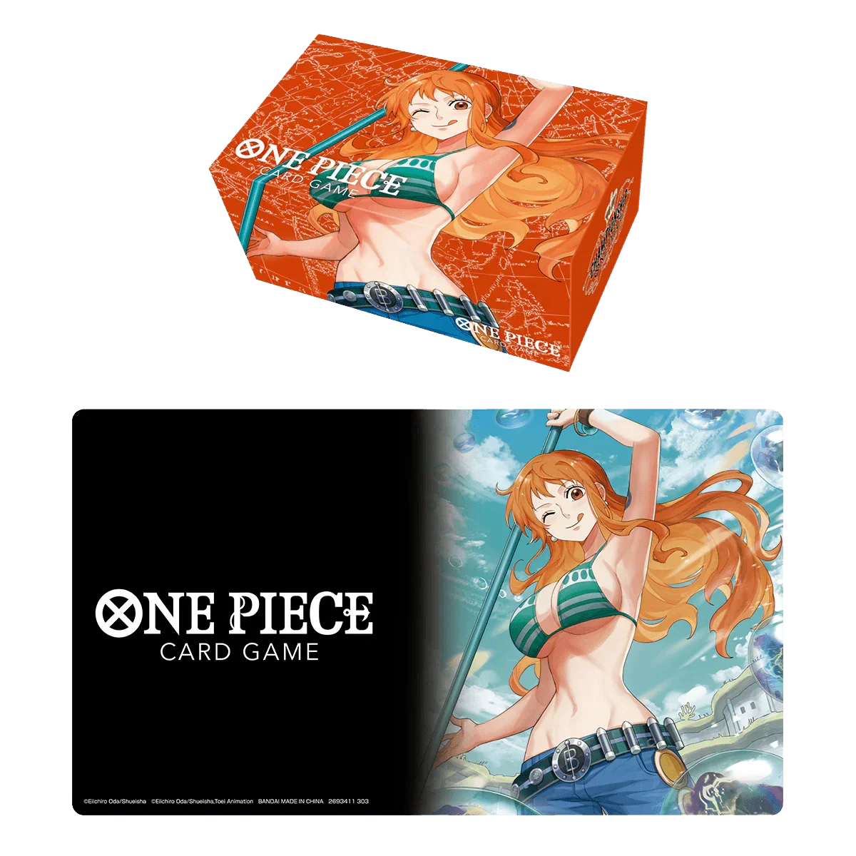 One Piece TCG - Playmat and Storage Box Set - Nami