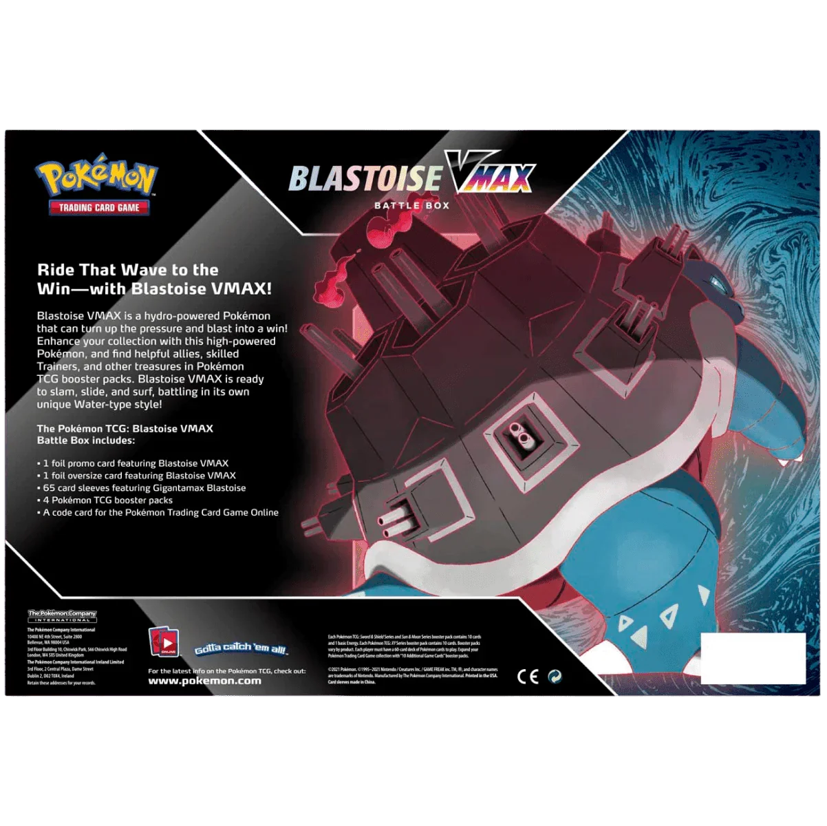 Pokemon TCG - Sword & Shield - Blastoise VMAX Battle Box, image 4