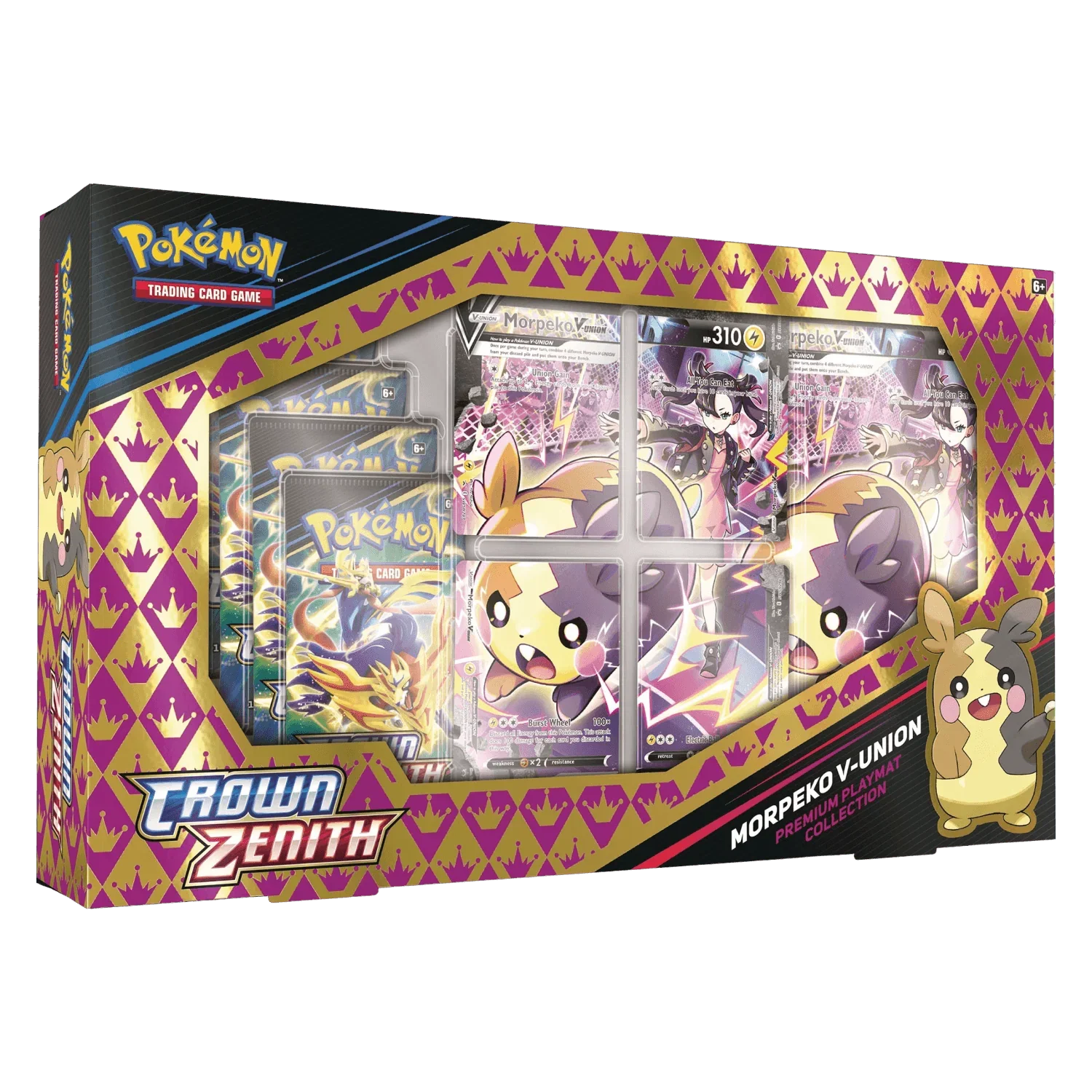 Pokemon TCG - Sword & Shield - Crown Zenith - Premium Playmat Collection - Morpeko V-UNION