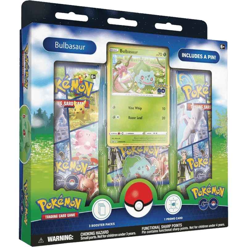 Pokemon TCG - Sword & Shield - Pokémon GO - Pin Collection - Bulbasaur