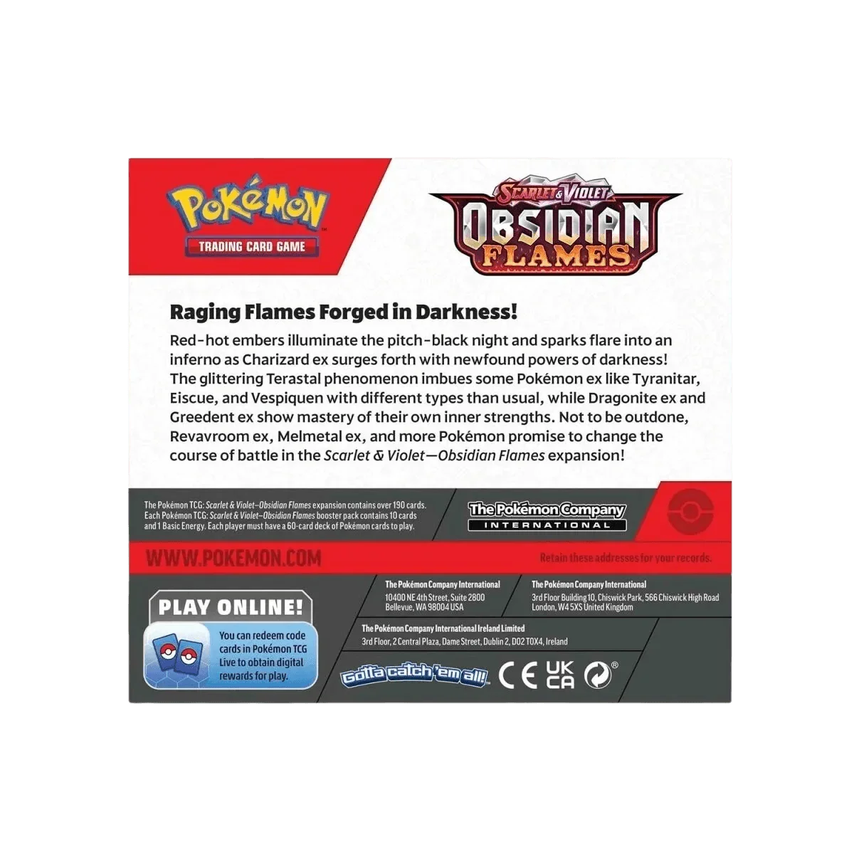 Pokemon TCG - Scarlet & Violet - Obsidian Flames - Display Case (6x Booster Boxes), image 4