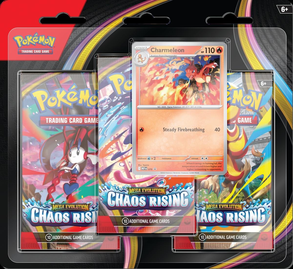 Pokemon TCG - Chaos Rising Three-Booster Blister