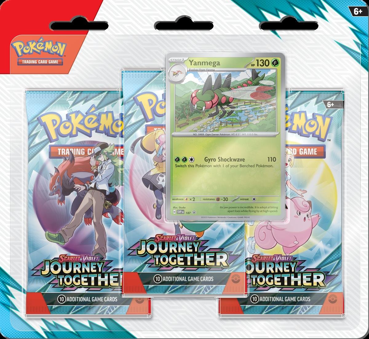 Pokemon TCG - Scarlet and Violet Journey Together Three Booster Blister