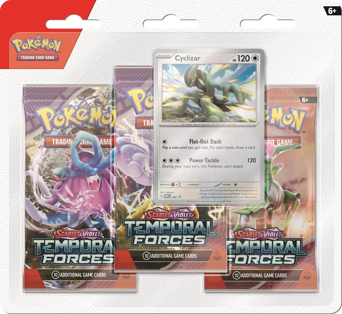 Pokemon TCG - Scarlet and Violet Temporal Forces Three Booster Blister